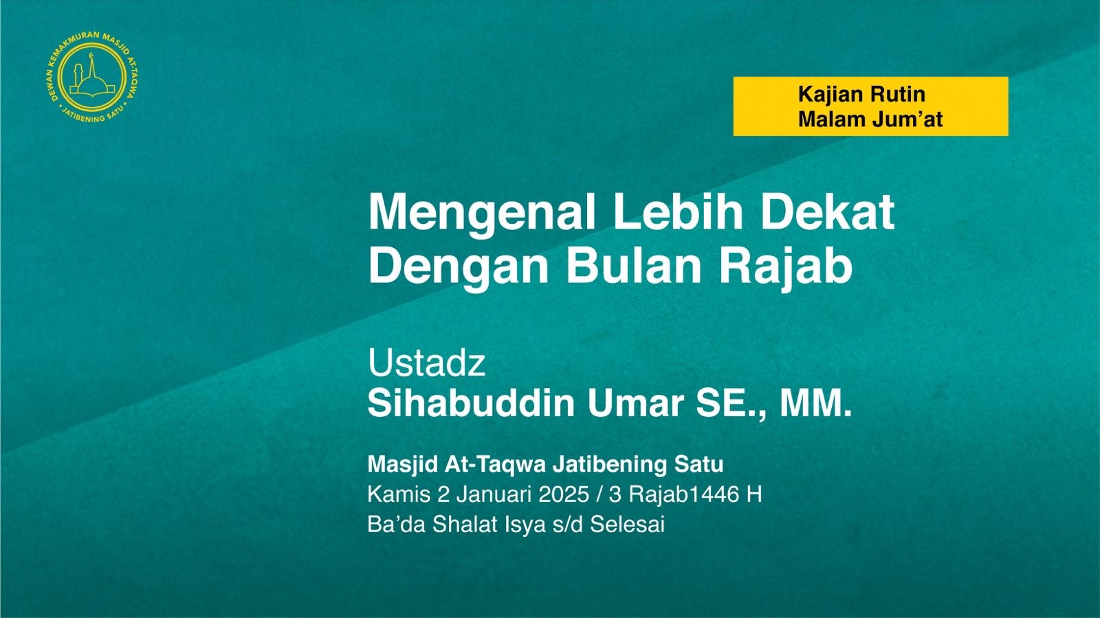 Mengenal lebih dekat dengan bulan Rajab